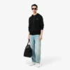 Heren fleece-Sweatshirt met ritssluiting en klassieke pasvorm