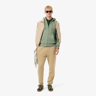 Heren fleece-Sweatshirt met ritssluiting en klassieke pasvorm