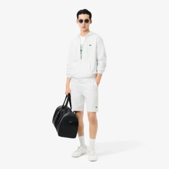 Heren fleece-Sweatshirt met ritssluiting en klassieke pasvorm