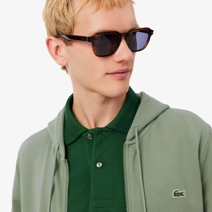 Heren fleece-Sweatshirt met ritssluiting en klassieke pasvorm