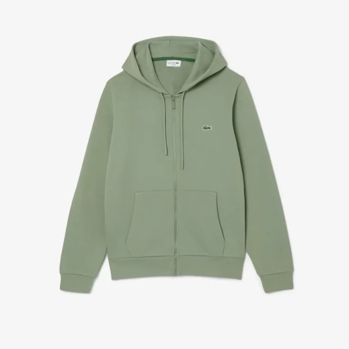 Heren fleece-Sweatshirt met ritssluiting en klassieke pasvorm