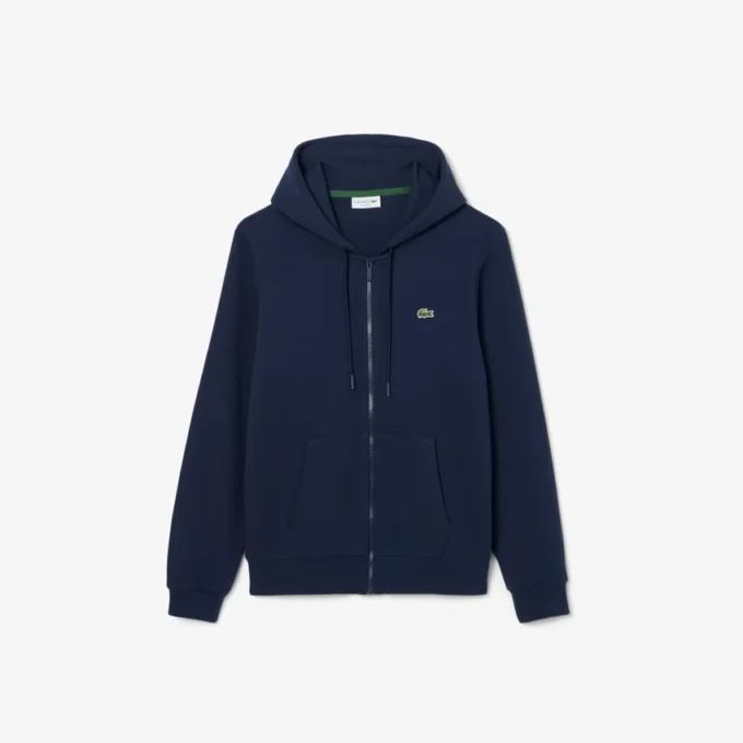 Heren fleece-Sweatshirt met ritssluiting en klassieke pasvorm