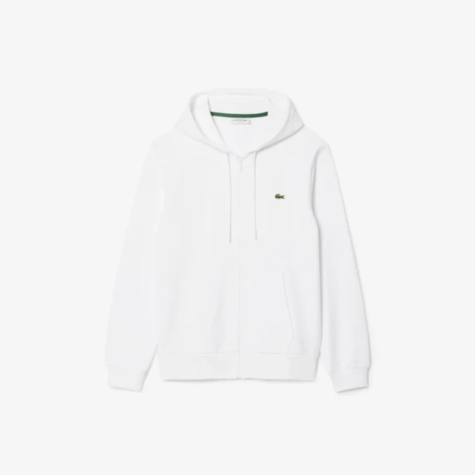 Heren fleece-Sweatshirt met ritssluiting en klassieke pasvorm