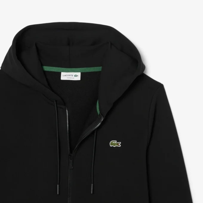 Heren fleece-Sweatshirt met ritssluiting en klassieke pasvorm