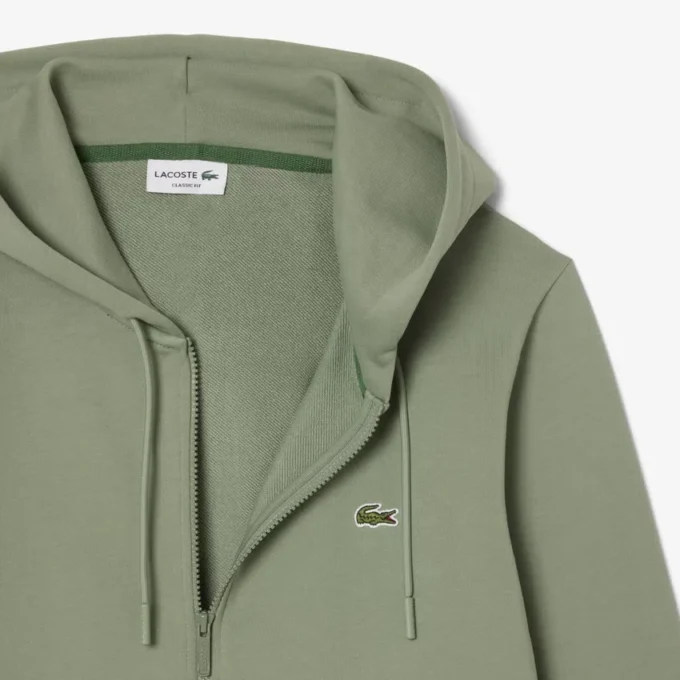 Heren fleece-Sweatshirt met ritssluiting en klassieke pasvorm