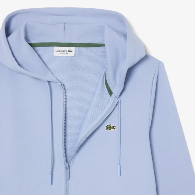 Heren fleece-Sweatshirt met ritssluiting en klassieke pasvorm