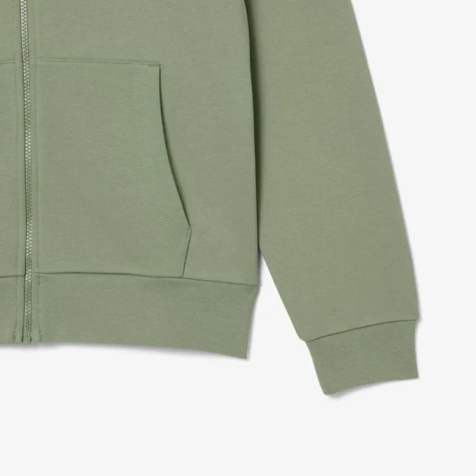 Heren fleece-Sweatshirt met ritssluiting en klassieke pasvorm