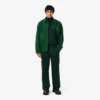 Heren fleece-Sweatshirt met ritssluiting en satijneffect
