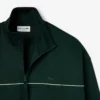 Heren fleece-Sweatshirt met ritssluiting en satijneffect