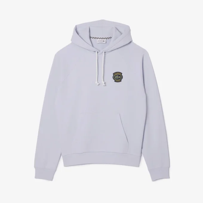 Heren fleecehoodie met relaxte pasvorm