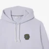 Heren fleecehoodie met relaxte pasvorm