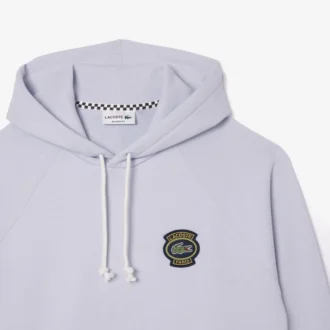 Heren fleecehoodie met relaxte pasvorm