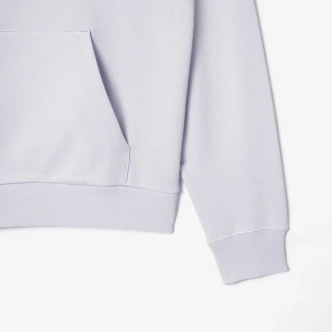 Heren fleecehoodie met relaxte pasvorm