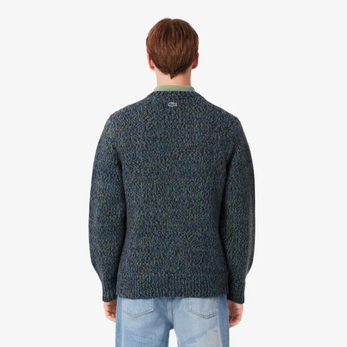 Heren gebreide Intarsia Crocodile-trui