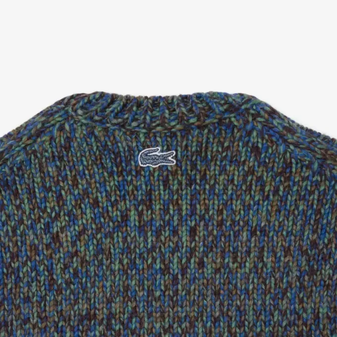 Heren gebreide Intarsia Crocodile-trui