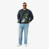 Heren gebreide Intarsia Crocodile-trui