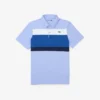 Heren golfpolo met regular fit en kleurblokken