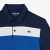 Heren golfpolo met regular fit en kleurblokken
