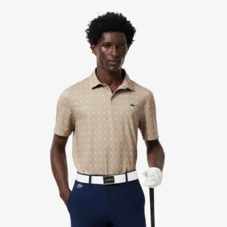 Heren golfpolo met UV-bescherming en normale pasvorm