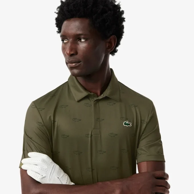 Heren golfpolo met UV-bescherming en normale pasvorm