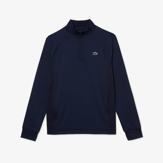 Heren golfsweatshirt met hoge kraag