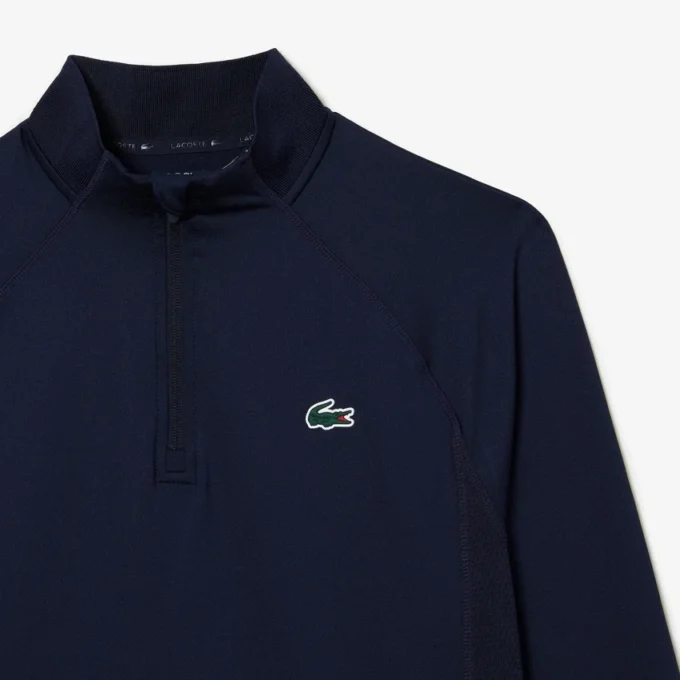 Heren golfsweatshirt met hoge kraag
