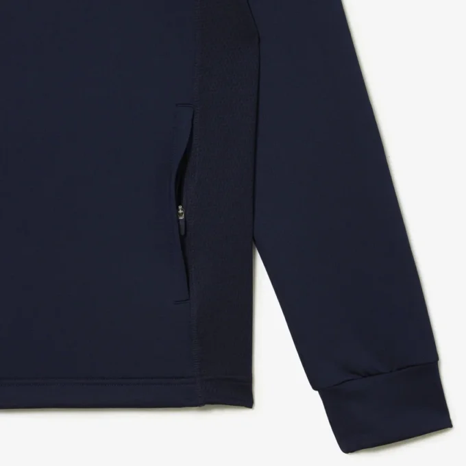 Heren golfsweatshirt met hoge kraag