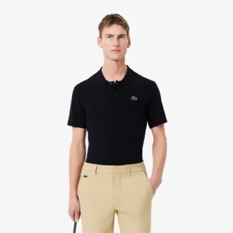 Heren golftrui met korte mouwen en polokraag