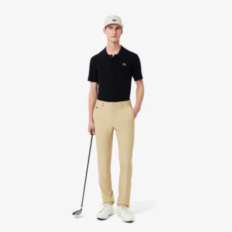 Heren golftrui met korte mouwen en polokraag