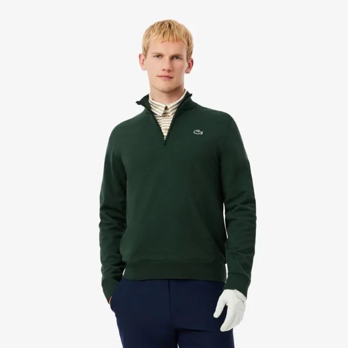 Heren golfwindjack met kwartrits