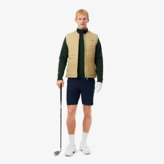 Heren golfwindjack met kwartrits