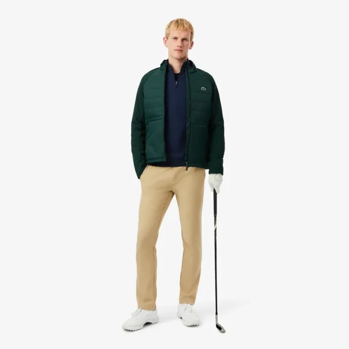 Heren golfwindjack met kwartrits