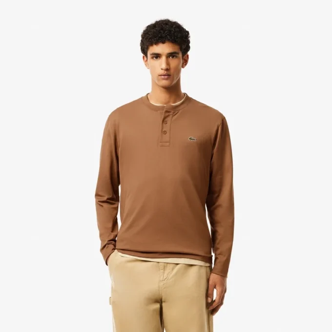 Heren Henley met lange mouwen