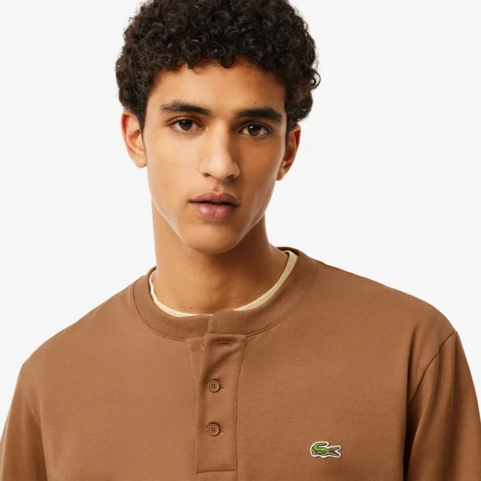 Heren Henley met lange mouwen