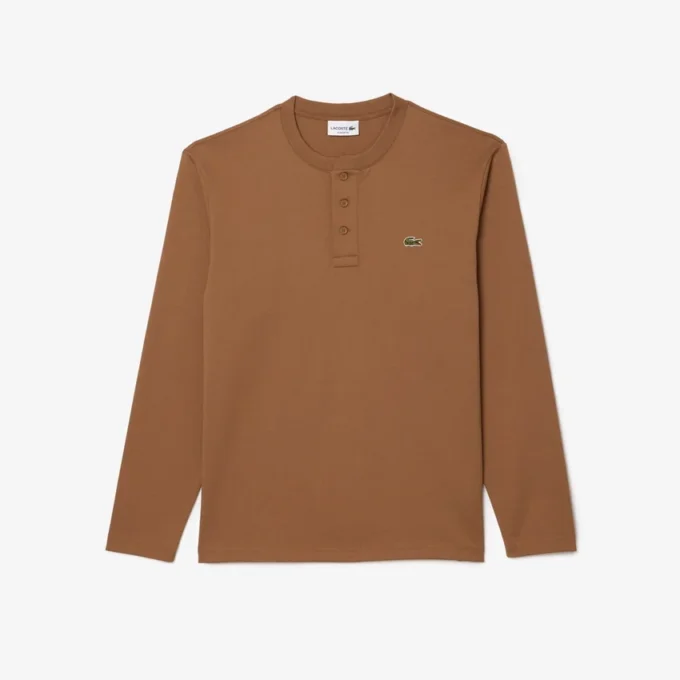 Heren Henley met lange mouwen