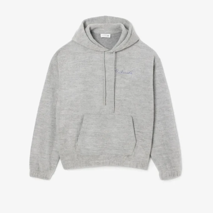 Heren hoodie met geborduurd logo