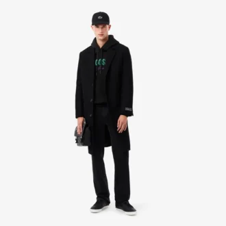 Heren hoodie met losse pasvorm en borduursel