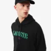 Heren hoodie met losse pasvorm en borduursel