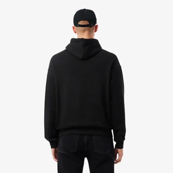 Heren hoodie met losse pasvorm en borduursel