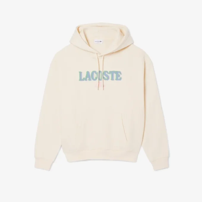 Heren hoodie met losse pasvorm en borduursel