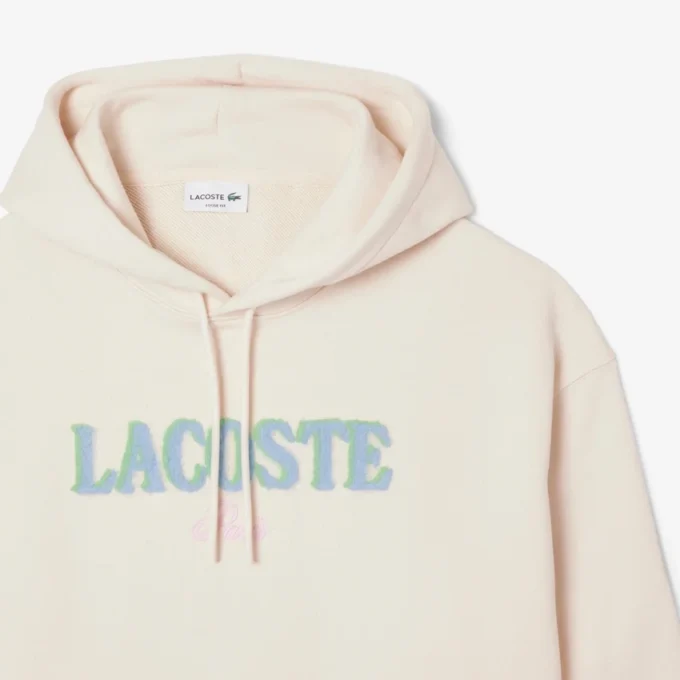 Heren hoodie met losse pasvorm en borduursel