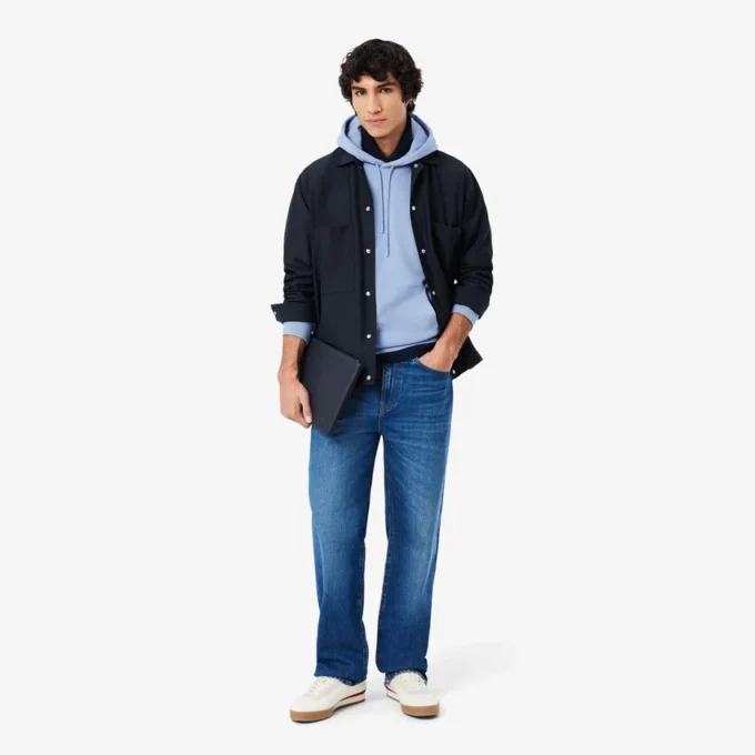 Heren hoodie van katoenfleece