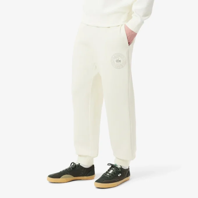 Heren joggingbroek met dubbelzijdige piqué