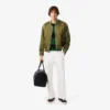 Heren joggingbroek van geplooide twill