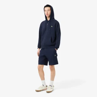 Heren katoenen fleece cargoshort
