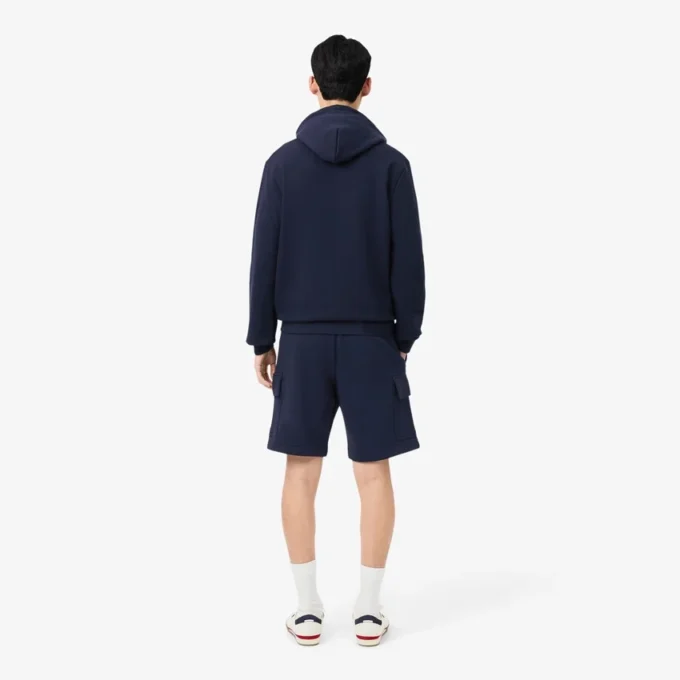 Heren katoenen fleece cargoshort