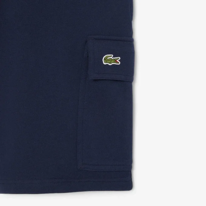 Heren katoenen fleece cargoshort