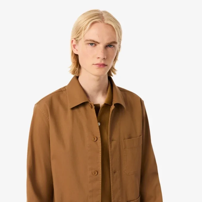 Heren katoenen overshirt