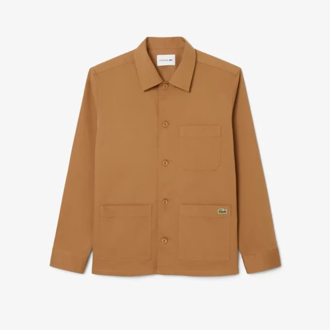 Heren katoenen overshirt
