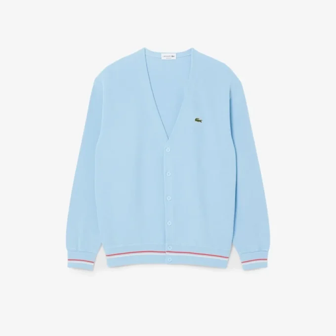 Heren katoenen vest met relaxte pasvorm en streepjesdetail